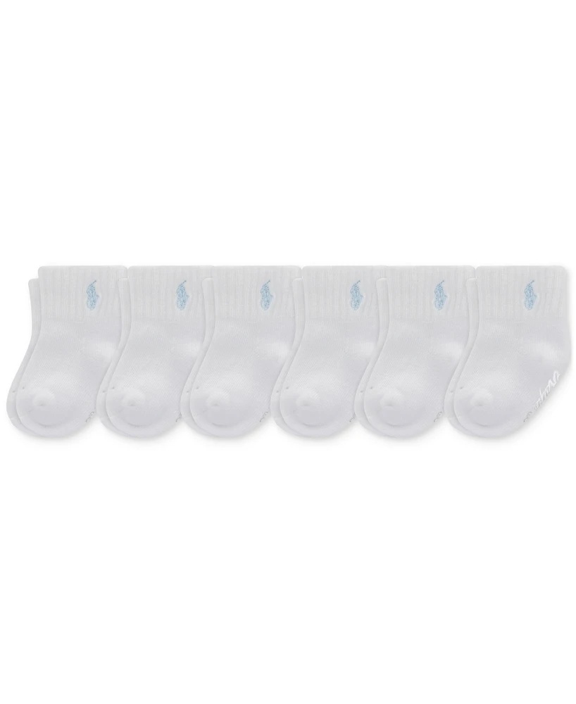 Polo Ralph Lauren Baby Boy Sport Quarter Socks, 6 Pack