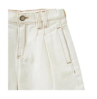 Cotton On Little Girls Sarai Pleat Front Denim Short