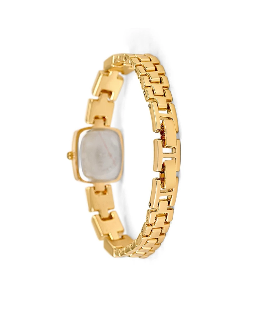 Jessica Carlyle Women's Shiny Gold Metal Alloy Analog Watch, 18mm