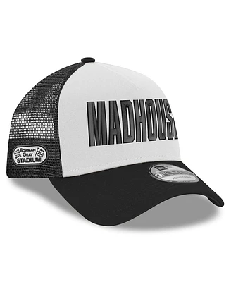 New Era Men's Black/White Bowman Gray Stadium Clash 9FORTY Trucker Hat