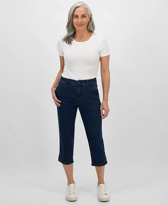 Style & Co Women's Mid-Rise Comfort Waist Capri Pants, Regular Petite, Exclusively at Macy's
