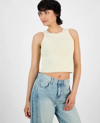 And Now This Women's Cotton Cropped Sweater Tank Top, Exclusively at Macy's