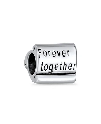 Bling Jewelry Love Family Couples Mantra Charm Bead Sterling Silver European Bracelet