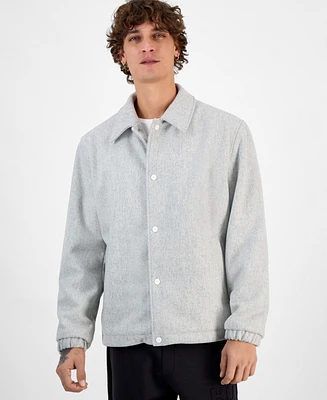 Hugo by Boss Men's Baks Snap-Front Coach Jacket