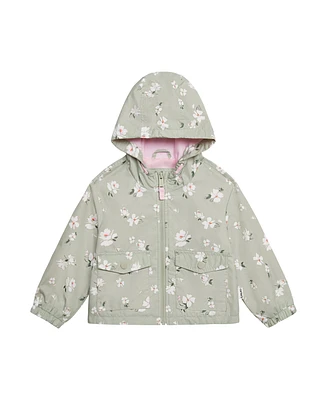 Carter s Girl Light Weight Floral Printed Windbreaker