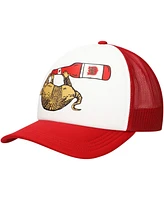 Lids Men's White/Red Lone Star Armadillo Trucker Adjustable Hat