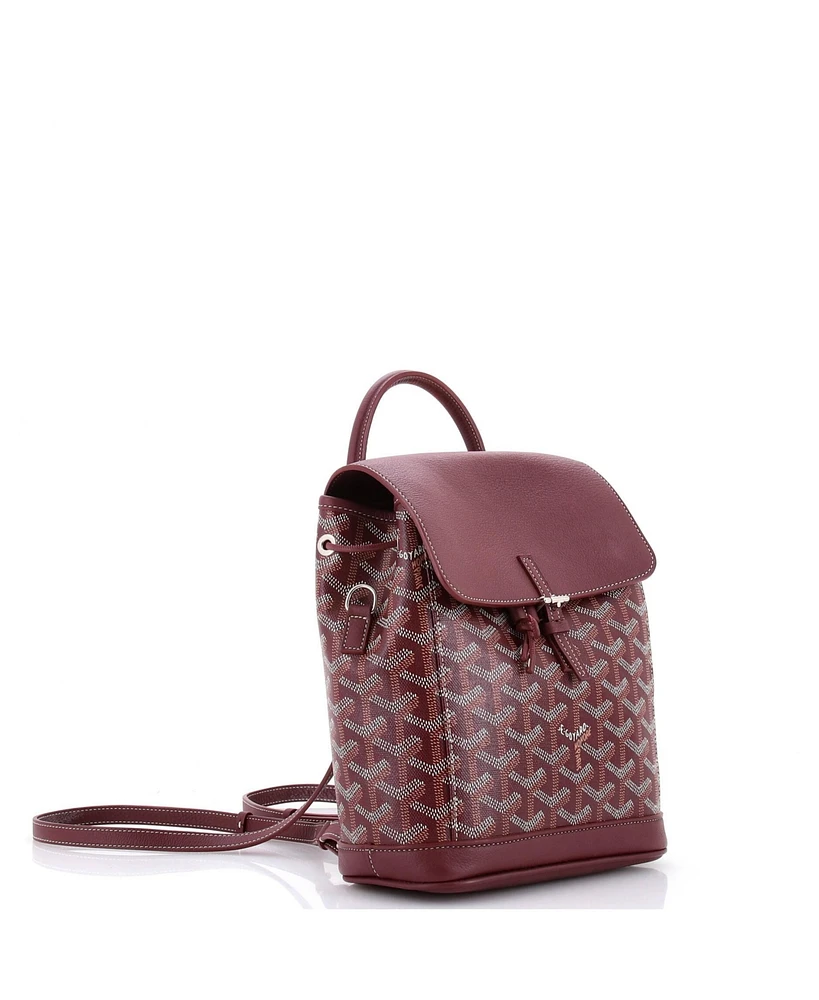 Pre-Owned Goyard Mini Alpin Backpack Coated Canvas
