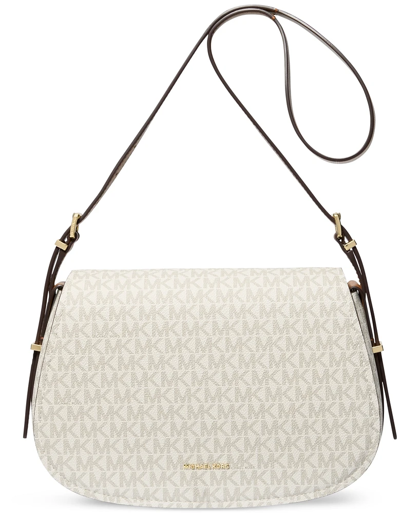 Michael Kors Lydia Small Monogram Flap Messenger