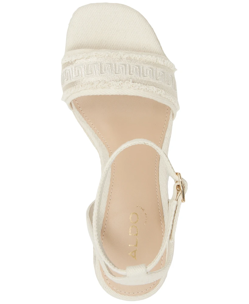 Aldo Women's Aberitram Two-Piece Espadrille Wedge Sandals