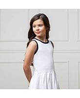 Hope & Henry Little Girls Sleeveless Tennis Sweater Dress