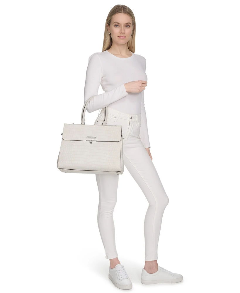 Calvin Klein Becky Soft Croco Tote