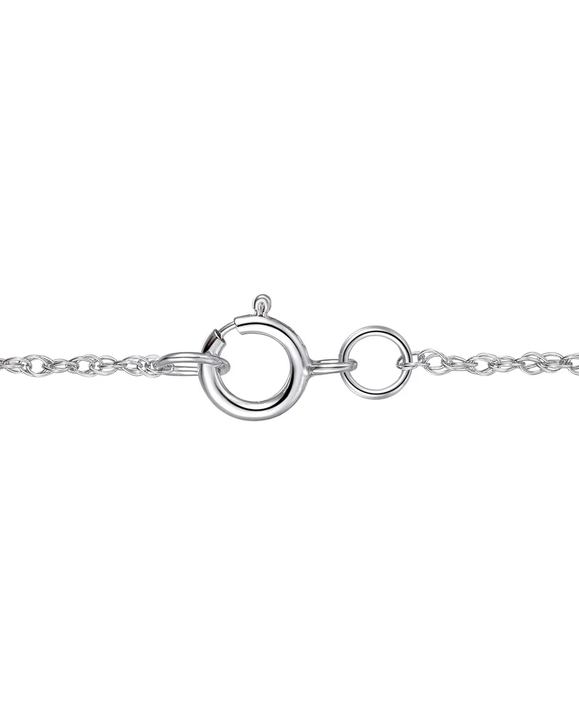 Diamond Drop Pendant Necklace (1/2 ct. t.w.) in 14k White Gold