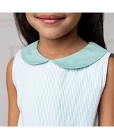 Hope & Henry Toddler Girls Peter Pan Collar Seersucker Dress