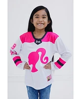 Barbie Toddler Girls Mesh Hockey Jersey Long Sleeve T-Shirt