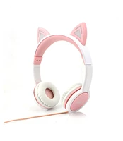 GabbaGoods Kids Safe Led Volume Limiting Cat Ear Headphones