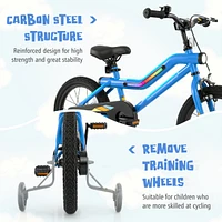 Kids Bike Led Lighted Adjustable with Training Wheels Perfect for 4-7 Years Old Kids, Safe and Fun Ride