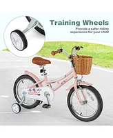 Kids Retro Bike with Adjustable Height and Basket Fun and Stylish Bicycle for Ages 4-7 Years Old
