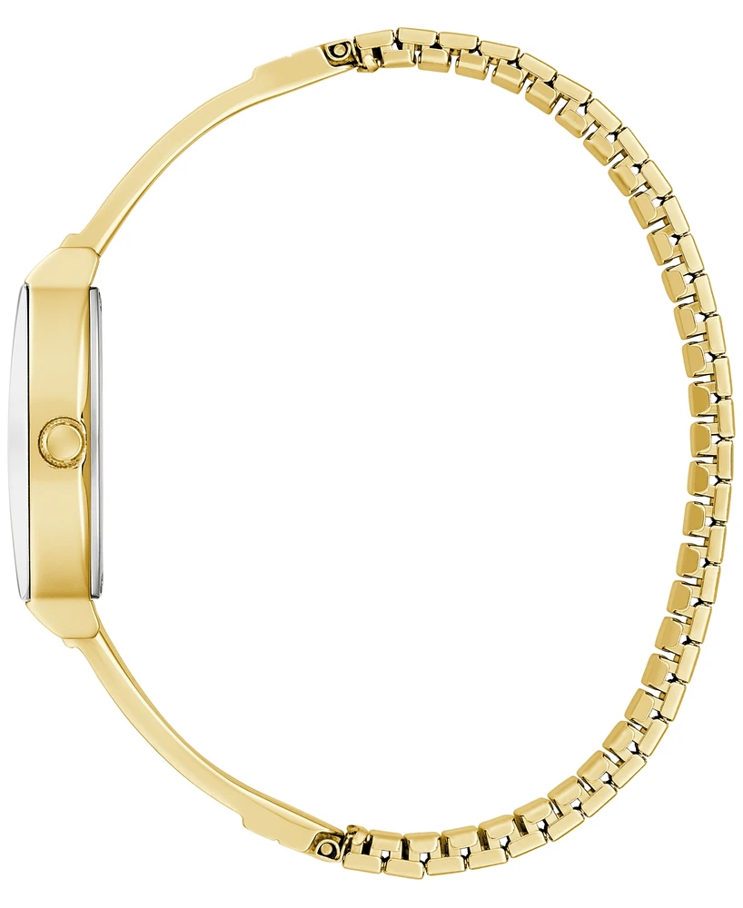Caravelle Women's Crystal Accent Gold-Tone Stainless Steel Expansion Bracelet Watch 22mm