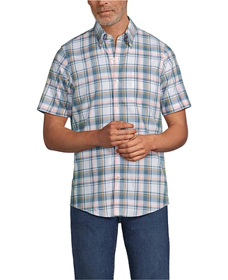 Lands' End Big & Tall Short Sleeve No Iron Twill Shirt