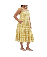 City Chic Plus Leila Seashell Dress