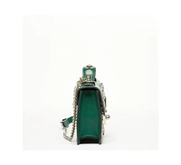 Susu Small Leather Crossbody Bag Emerald Green Green Purse Forest Green Women's Handbag