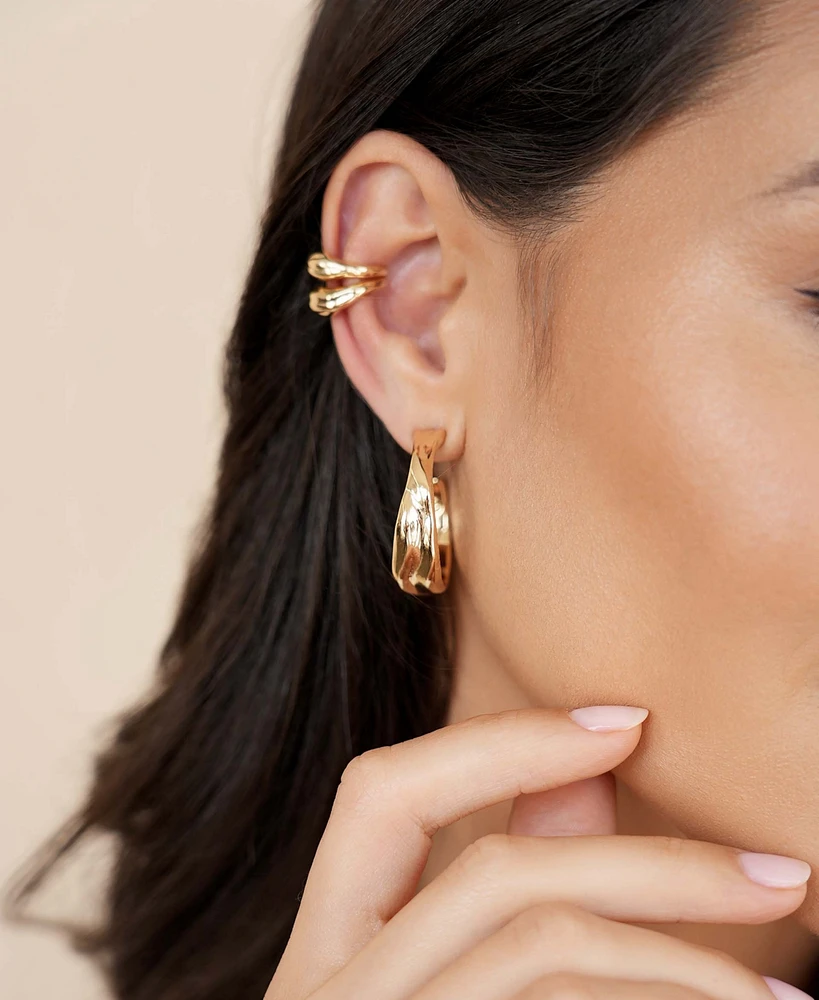 Ettika Liquid Lux Hoop Earrings