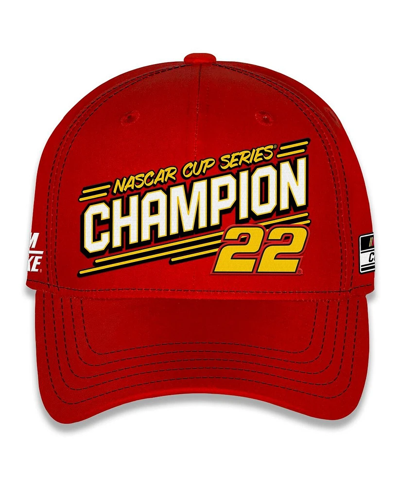 Team Penske Men's Red Joey Logano 2024 Nascar Cup Series Champion Big Number Adjustable Hat