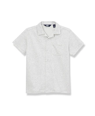 Lands' End Boys Terry Knit Button Down Shirt