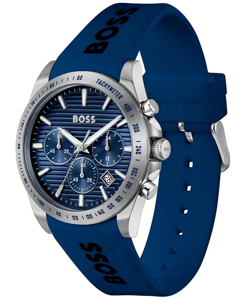 Hugo Boss Men's Strike Quartz Chronograph Silicone Watch