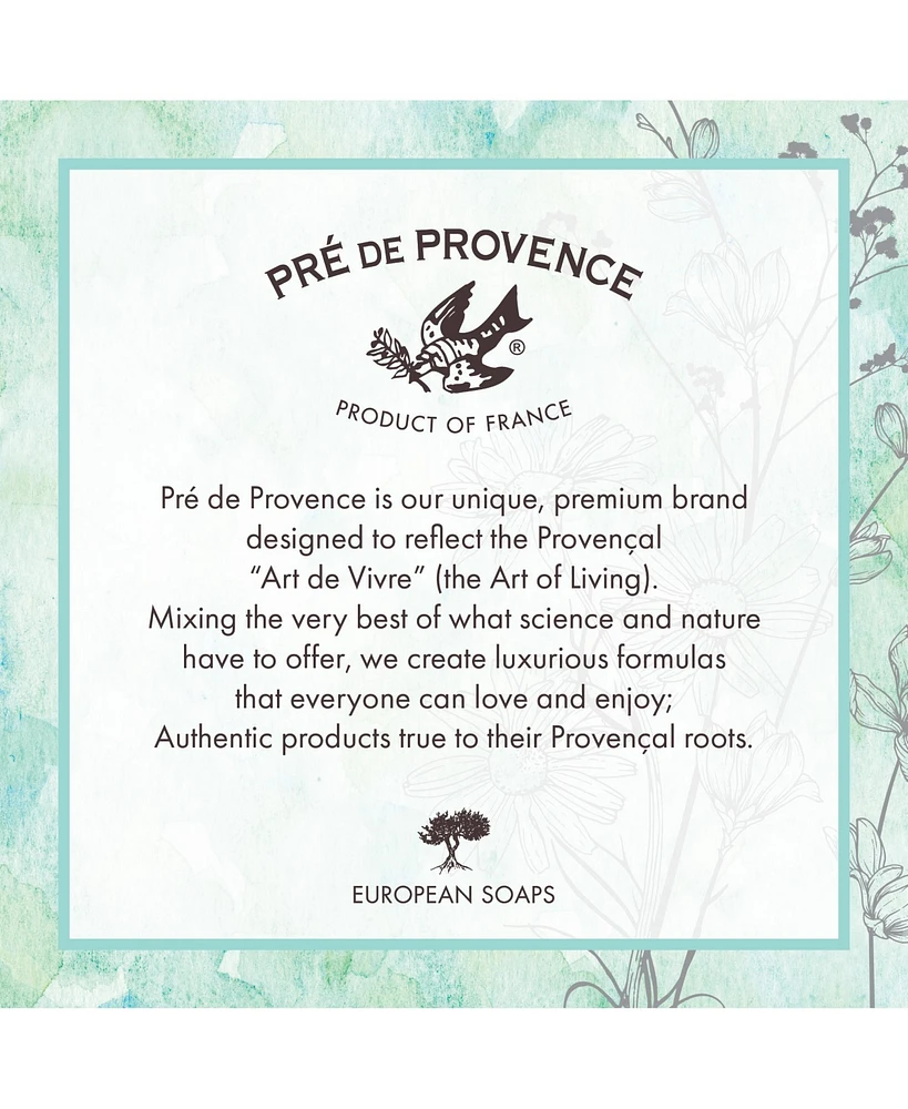 Pre de Provence Moisturizing 150g French Soap Bar, Quad-Milled, Long Lasting, Moisturizing, Rich, Creamy Lather (Set of 3)