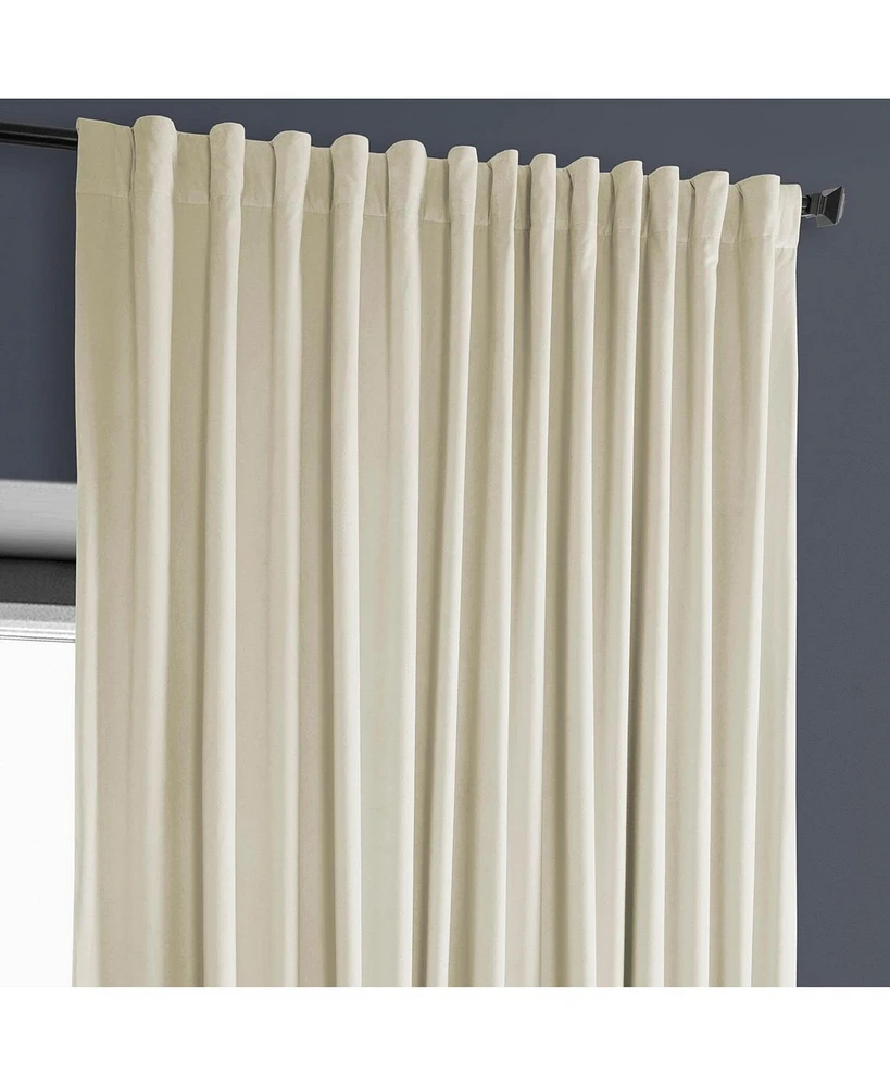 Half Price Drapes Extra Wide Heritage Plush Velvet Room Darkening Curtain