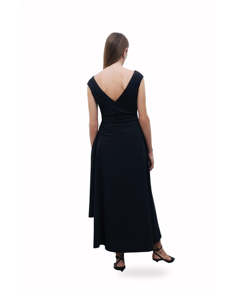 Nocturne Women's Tie Detail Midi Dress
