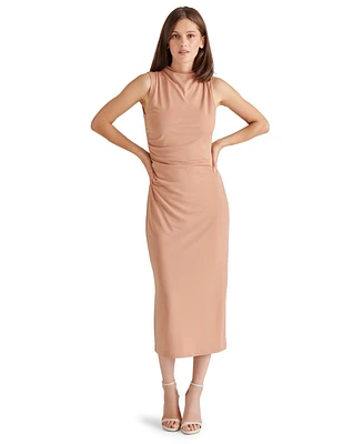 Steve Madden Women's Mo Mock Neck Midi Dress