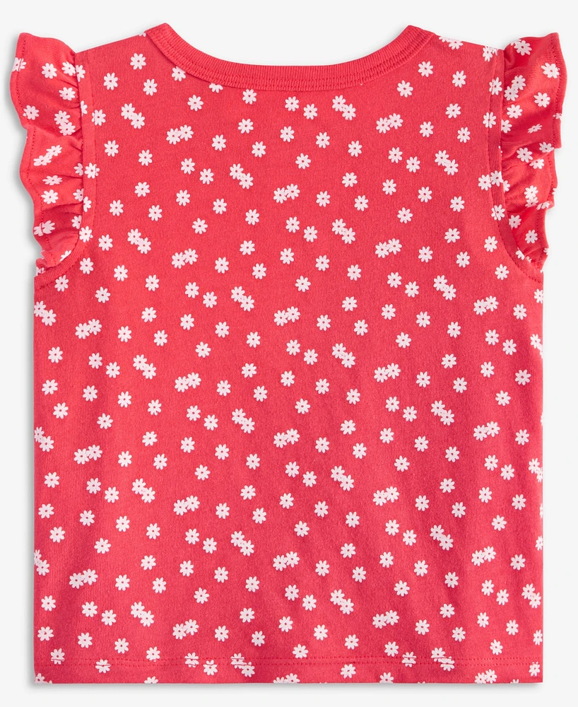 First Impressions Baby Girls Daisy Dot-Print T-Shirt, Exclusively at Macy's