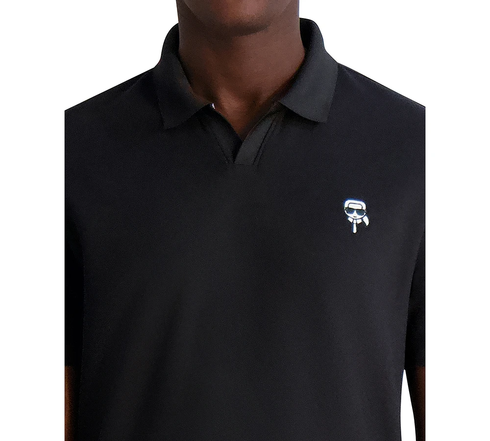 Karl Lagerfeld Paris Men's Regular-Fit Head Pique Polo Shirt