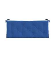 Garden Bench Cushions 2 pcs Blue 47.2"x19.7"x2.8" Oxford Fabric