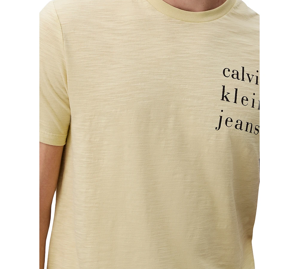 Calvin Klein Men's Classic Short Sleeve Crewneck Logo T-Shirt