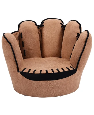 Household Five Fingers Baseball Glove Shaped Kids Leisure Upholstered Sofa