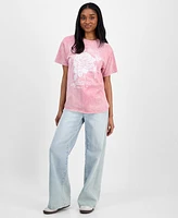 Rebellious One Juniors' Rose Graphic Boyfriend T-Shirt