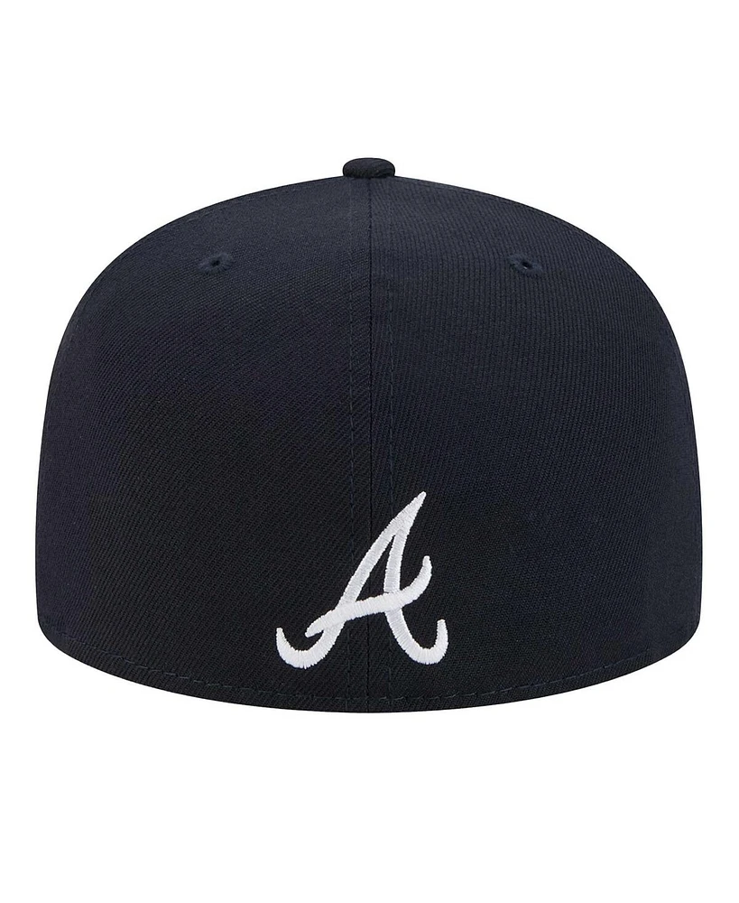 New Era Men's Navy Atlanta Braves Ransom 59FIFTY Fitted Hat