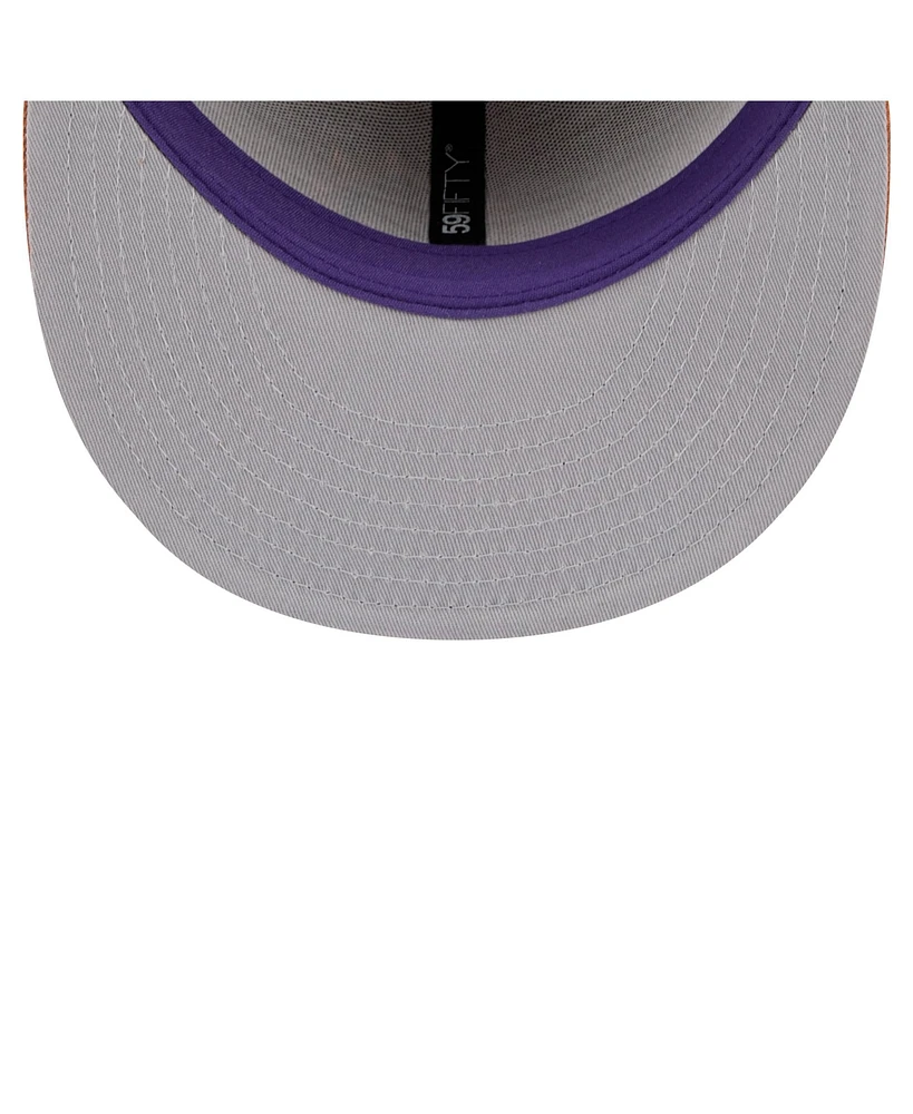 New Era Men's Tan Phoenix Suns Color Pack 59FIFTY Fitted Hat
