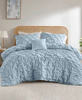510 Design Bailey Diamond Pucker Woven -Pc. Comforter Set