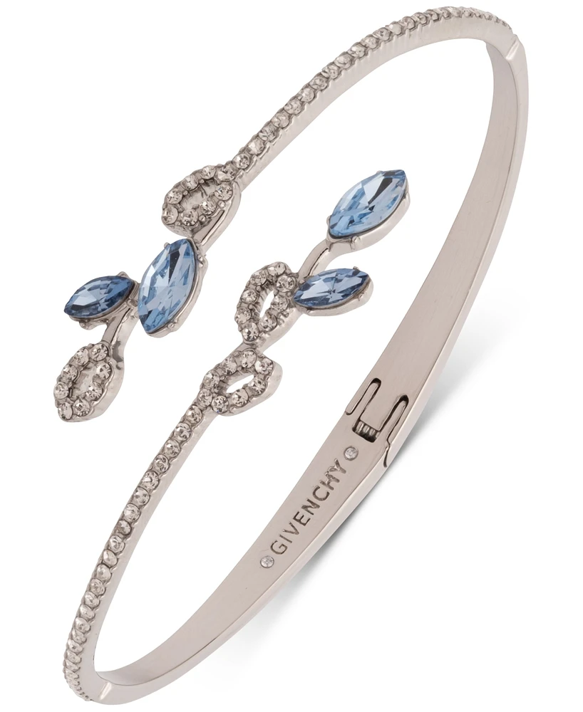 Givenchy Mixed Crystal Vine Bypass Bangle Bracelet