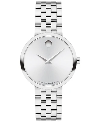 Movado Women's Museum Classic Swiss Quartz Stainless-Steel Watch, 29.5mm