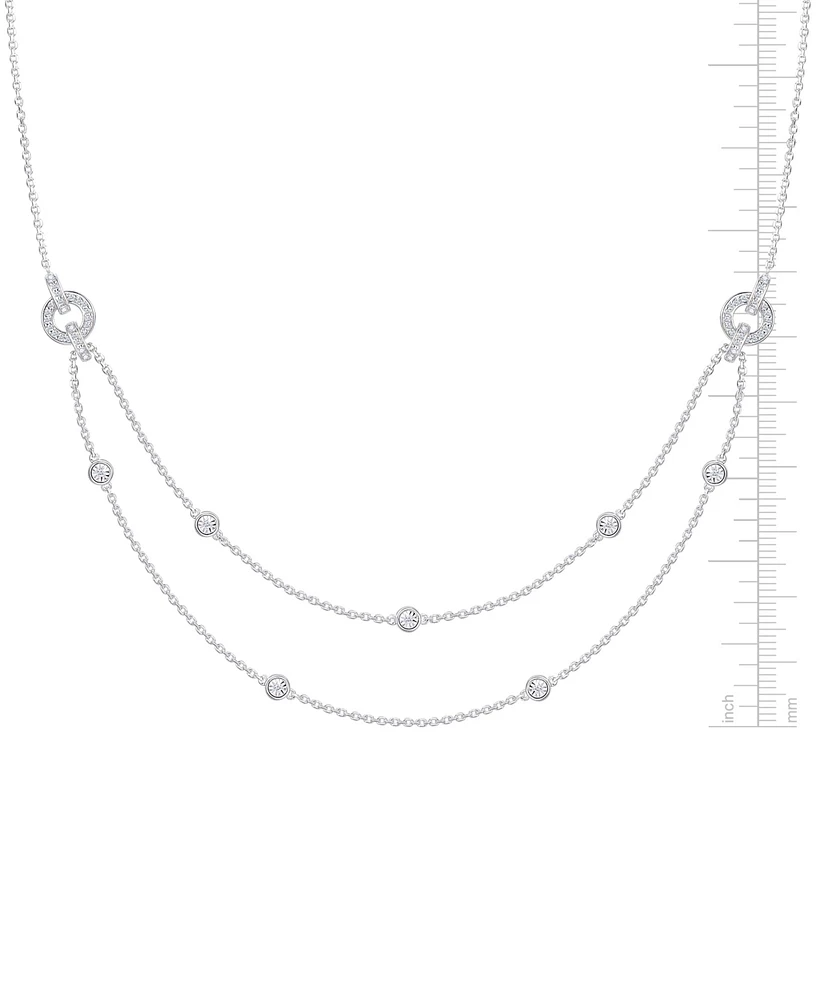 Diamond Two-Row Necklace (1/3 ct. t.w.) in Sterling Silver