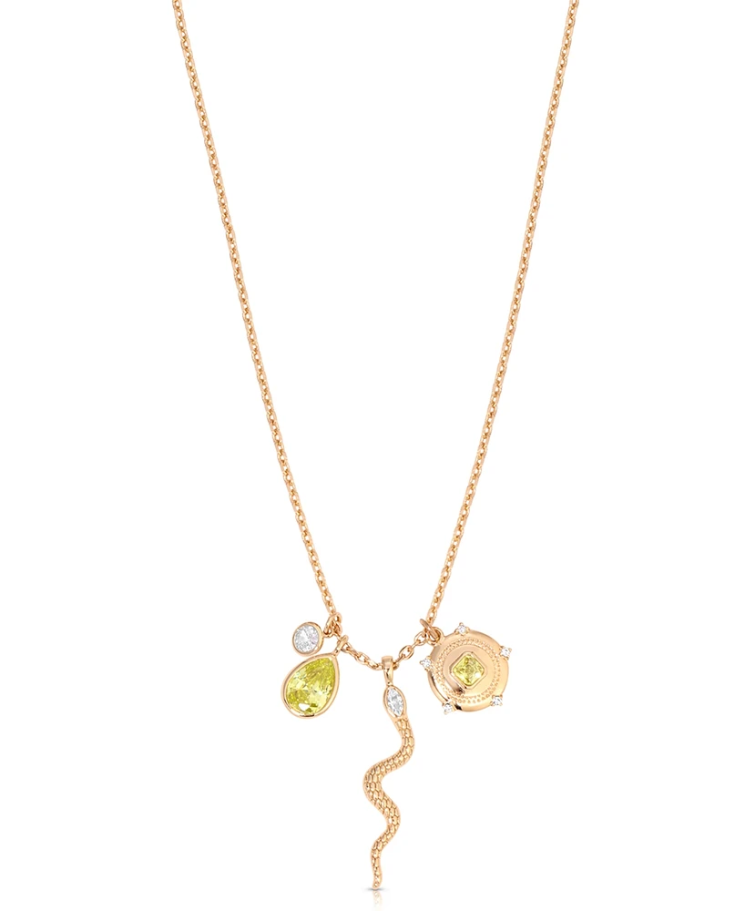 Ettika Serpentina Snake Inspired Charm Necklace