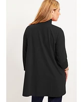 June + Vie Women's Plus One+Only Mock-Neck Tunic