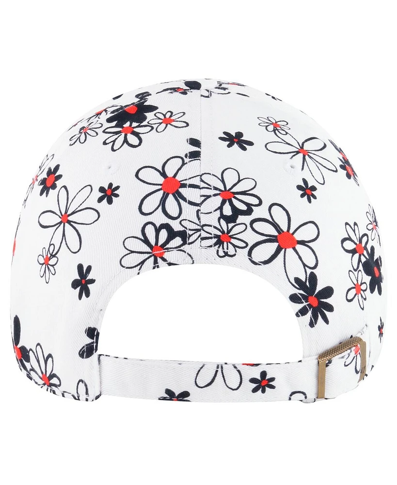 '47 Brand Girls Toddler White Houston Texans Daisy Delight Clean Up Adjustable Hat