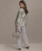 Donna Karan New York Womens One Button Blazer Straight Leg Pants