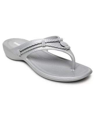 Minnetonka Women's Silverthorne Prism Eva Thong Sandals